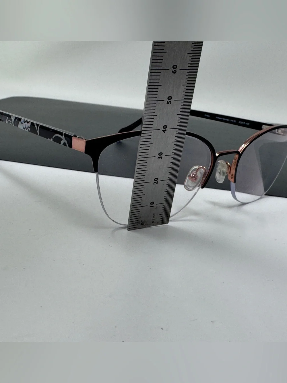 Vera Bradley Eyeglasses Frames Eileen Holland Garden HLG Black rose Gold 52-17